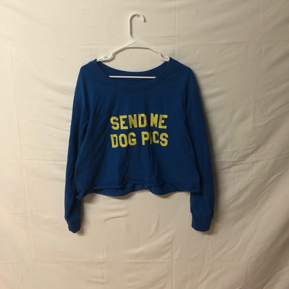Cropped Blue Crewneck - Picture 1 of 2